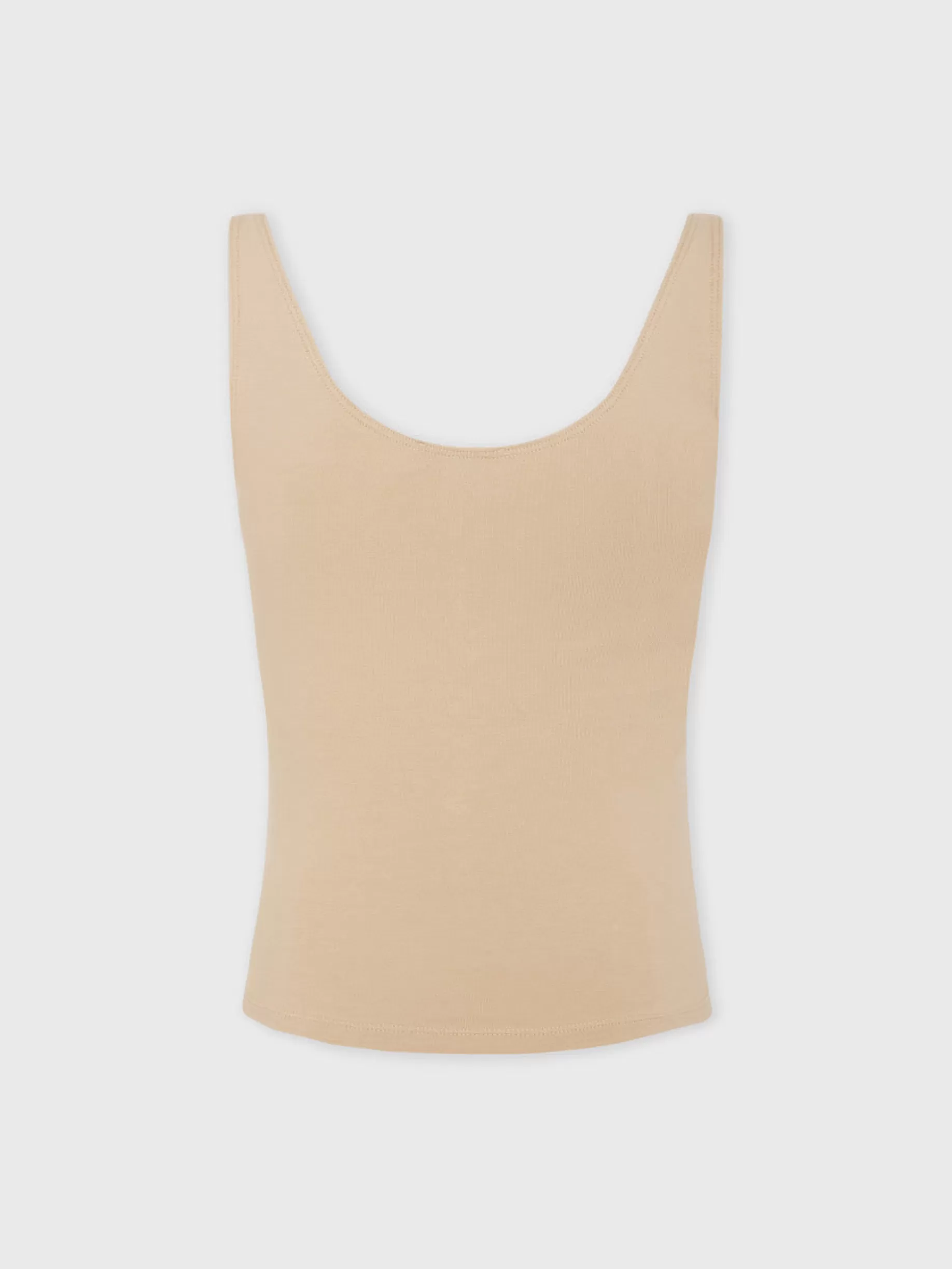 Rabanne Drapped raffia colored top with metallic details