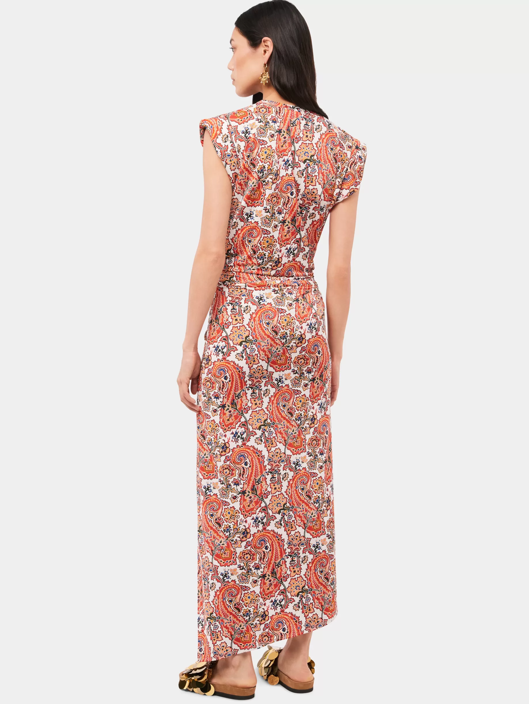 paisley_printed_draped_dress_with_signature_piercing_3.webp Rabanne Paisley printed draped dress with signature piercing